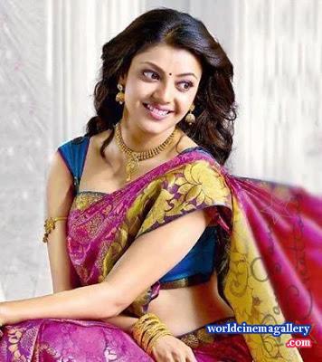 Kajal Agarwal in Saree Stills