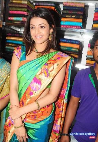 Kajal Agarwal in Saree Stills