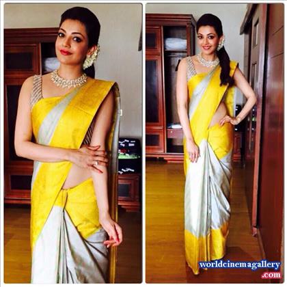 Kajal Agarwal in Saree Stills
