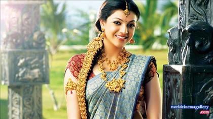 Kajal Agarwal in Saree Stills