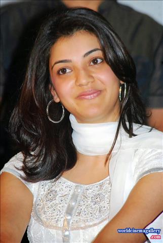 Kajal Agarwal Stills in White Churidar 