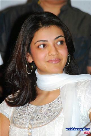 Kajal Agarwal Stills in White Churidar 