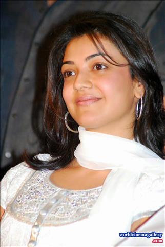 Kajal Agarwal Stills in White Churidar 