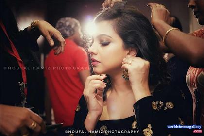 Madonna Sebastian latest Dazzling Look in black dress stills 