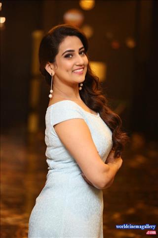 Manjusha latest photos at Dhruva Success Meet