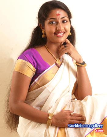 Navya Nair Hot Saree Stills