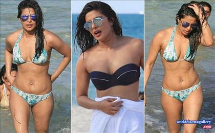 Priyanka Chopra Hottest Bikini Avatar at Miami Beach 2