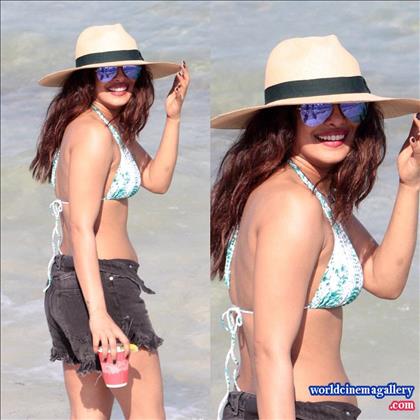 Priyanka Chopra Hottest Bikini Avatar at Miami Beach