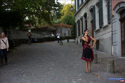 Rakul Preet Singh hot in Black Saree Stills from Abhinetri movie - World Cinema Gallery