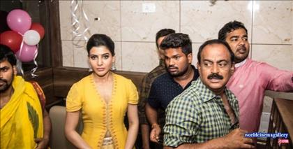 Samantha launches Bahar Cafe in Bangalore