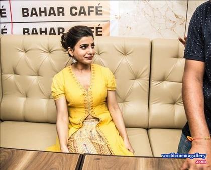 Samantha launches Bahar Cafe in Bangalore