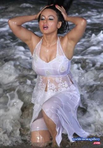 Sana Khan Hot navel show stills