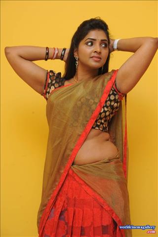 Sanchitha Padukone Hot in Saree Stills