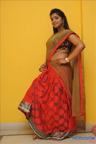 Sanchitha Padukone Hot in Saree Stills