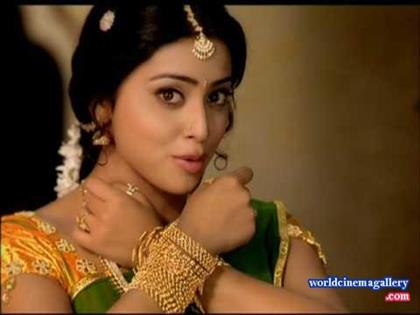 Shriya Saran Jewellery ads Photoshoot