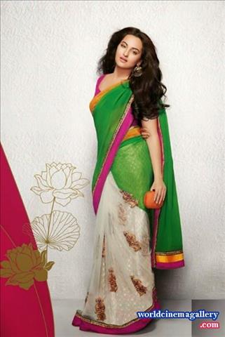 Sonakshi Sinha in Hot Saree Stills