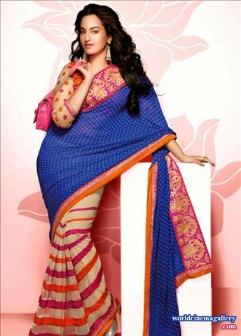 Sonakshi Sinha in Hot Saree Stills