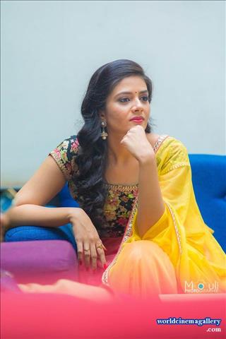 Sreemukhi Hot Saree Stills
