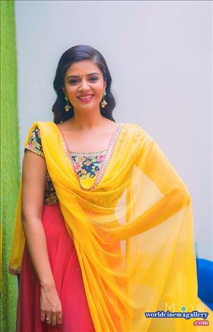 Sreemukhi Hot Saree Stills