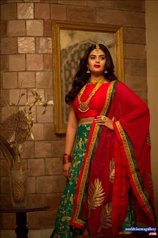 Sreemukhi latest Royal looks for GoldRush Stills