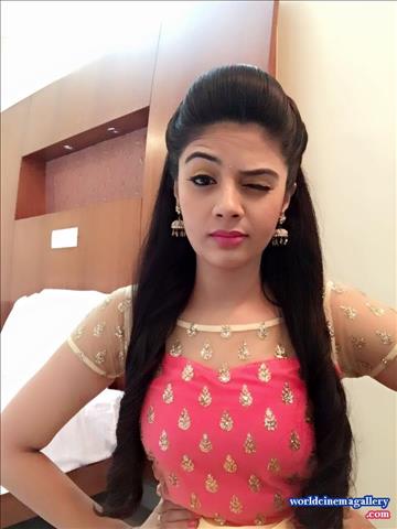 Sreemukhi latest stills in Yellow Salwar