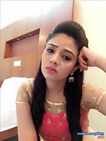 Sreemukhi latest stills in Yellow Salwar