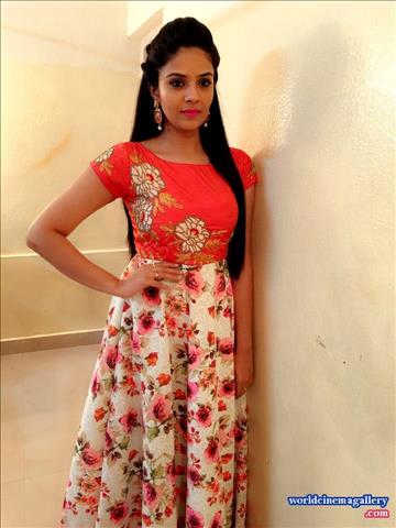 Sreemukhi Saree Stills 2