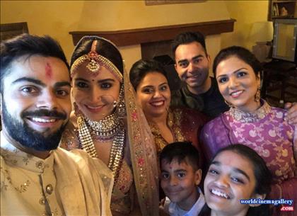 Virat Kohli with Anushka Sharma Marriage Photo Album