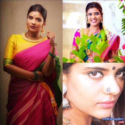 Aishwarya Rajesh Hot Saree Stills
