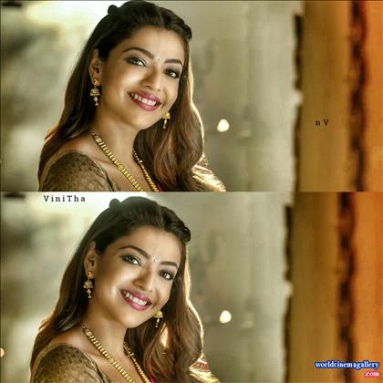 Kajal Aggarwal Traditional Saree Stills