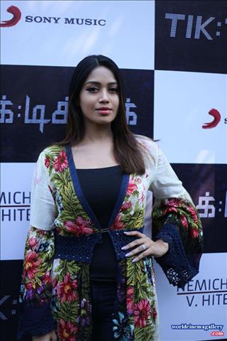 Nivetha Pethuraj Stills at TikTikTik Audio launch - World Cinema Gallery