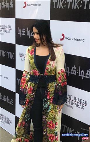 Nivetha Pethuraj Stills at TikTikTik Audio launch - World Cinema Gallery