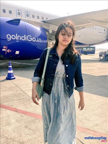 Sri Divya Latest Stills at Airport