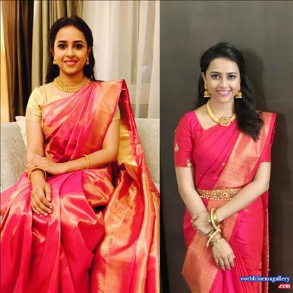 Sri Divya Saree Stills