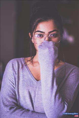 Rashmika Mandanna Stills at Chalo movie Pre Release Event