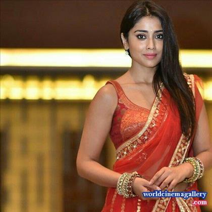 Shriya Hot Cleavage Stills