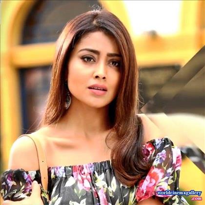 Shriya Hot Cleavage Stills