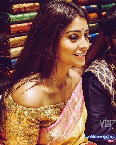 Shriya Latest Stills in VRK Silks Saree
