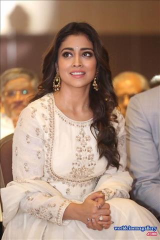 Shriya Saran Stills At Gayatri Movie Audio Launch