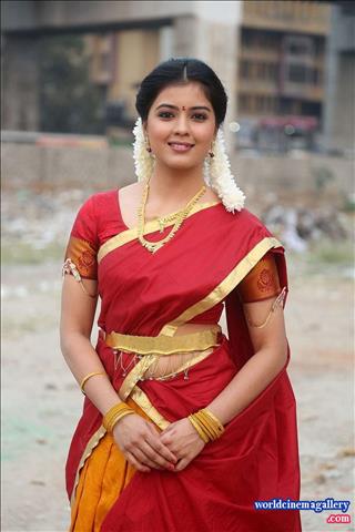 Amritha Red Saree Stills
