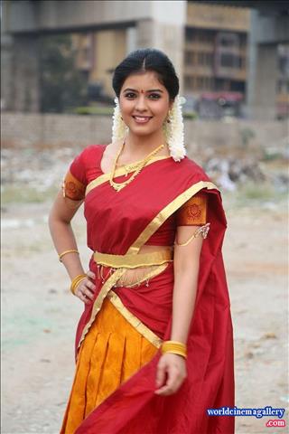 Amritha Red Saree Stills
