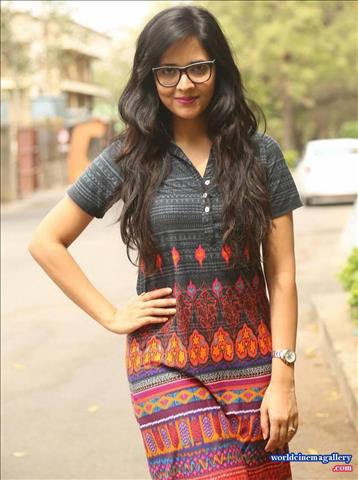 Anasuya Stills at Kshanam Movie Success Meet