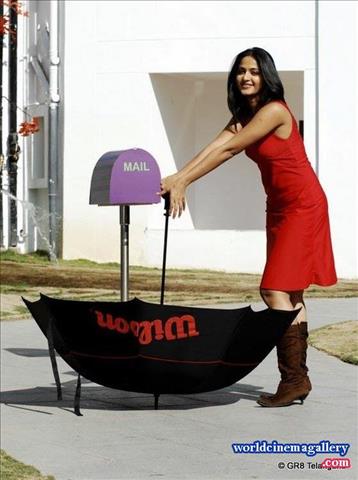 Anushka Shetty Hot in Red Dress