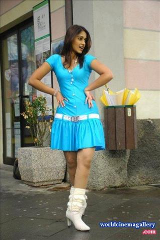 ileana d'cruz Hot Cleavage Stills in Blue Dress