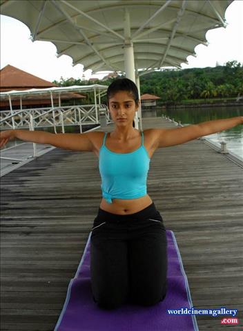 ileana d'cruz Yoga Stills in Kick Movie