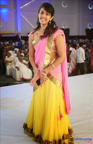 Niharika Konidela Saree Stills in Lehenga