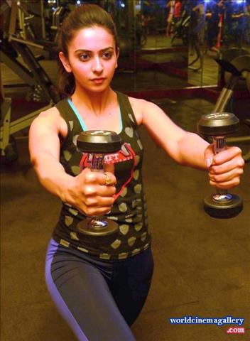 Rakul Preet Singh Gym Workout Stills