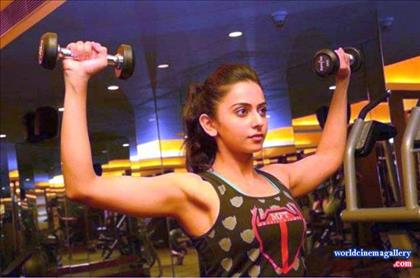 Rakul Preet Singh Gym Workout Stills - World Cinema Gallery