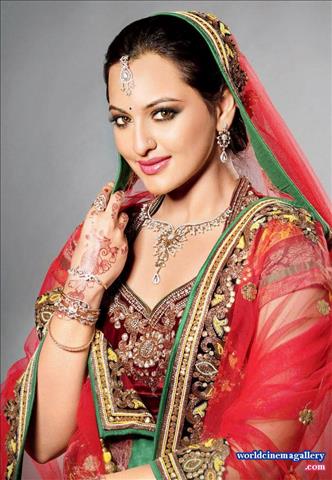 Actress in Bridal look