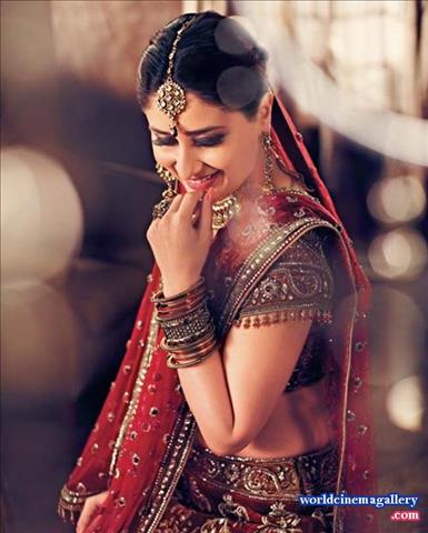 Actress in Bridal look